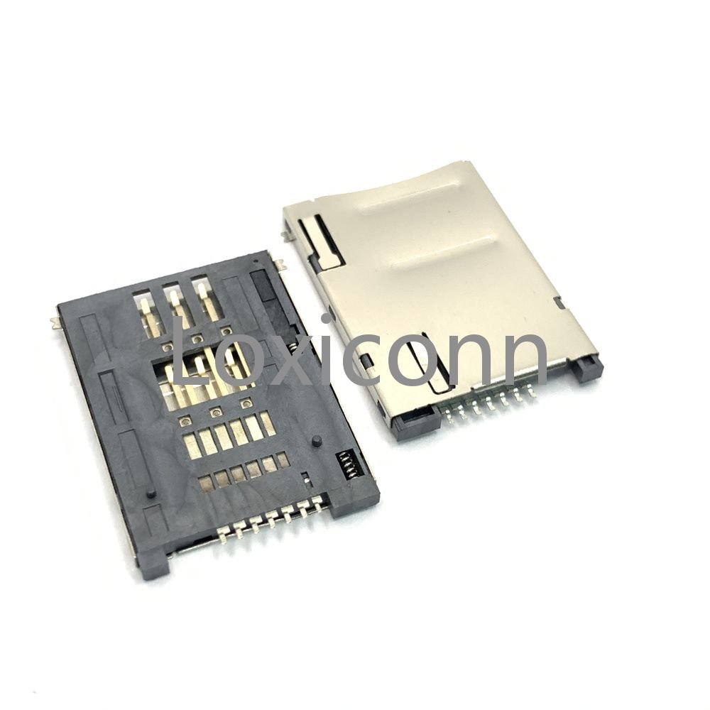 High quality sim big card adapter sim card socket push push 7pin sim card connector