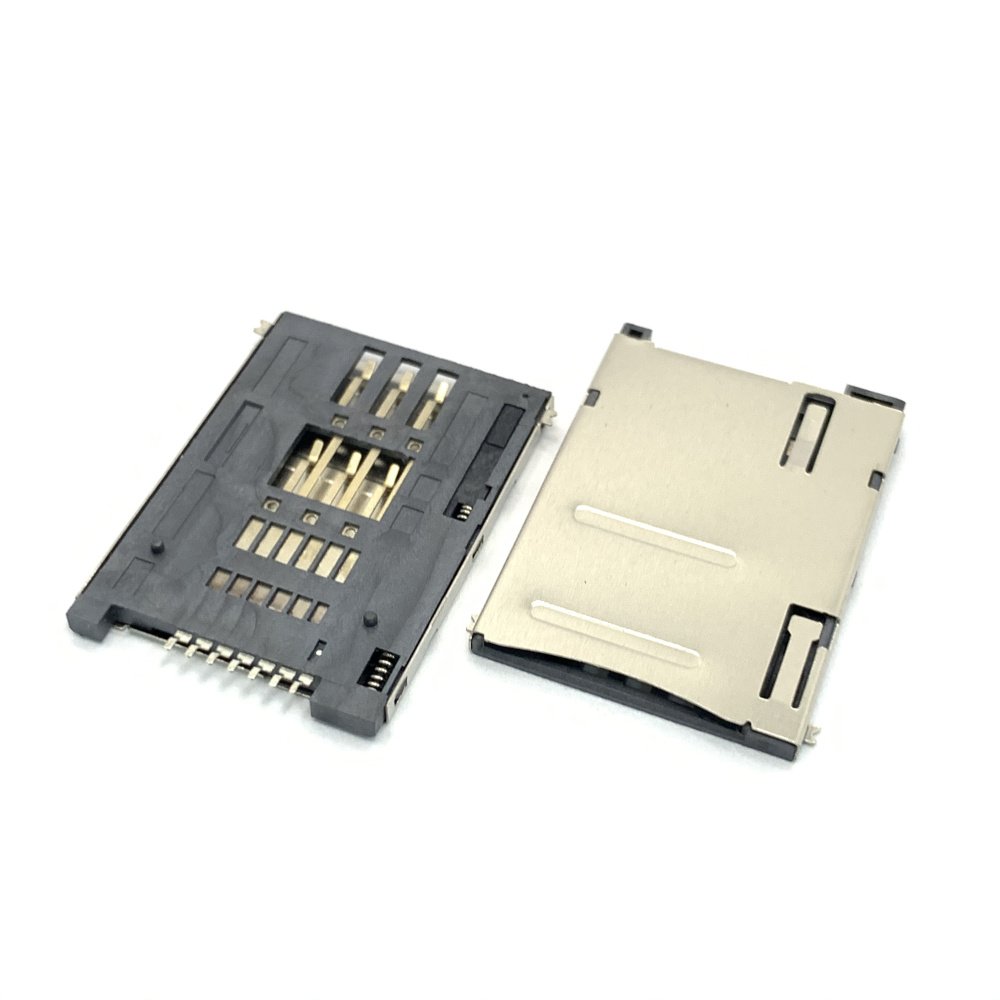 High quality sim big card adapter sim card socket push push 7pin sim card connector