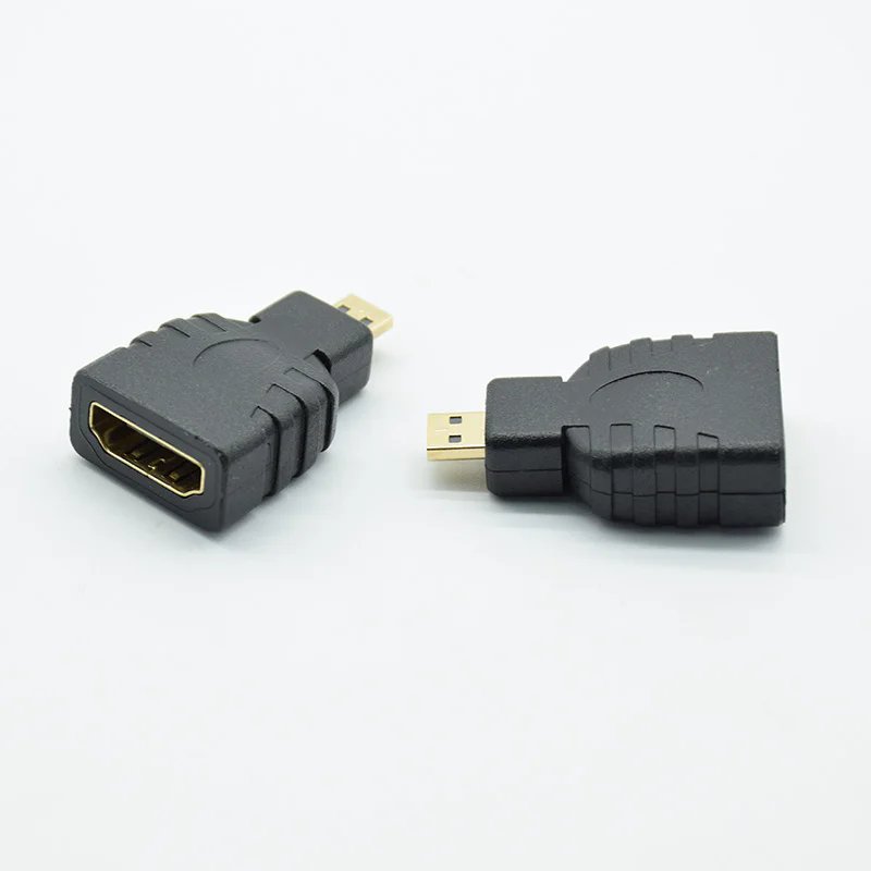 Micro HDMI Male to HDMI Female Type D Male Gold Extension Adapter F/M Converter Connector Cable for HD TV Camera