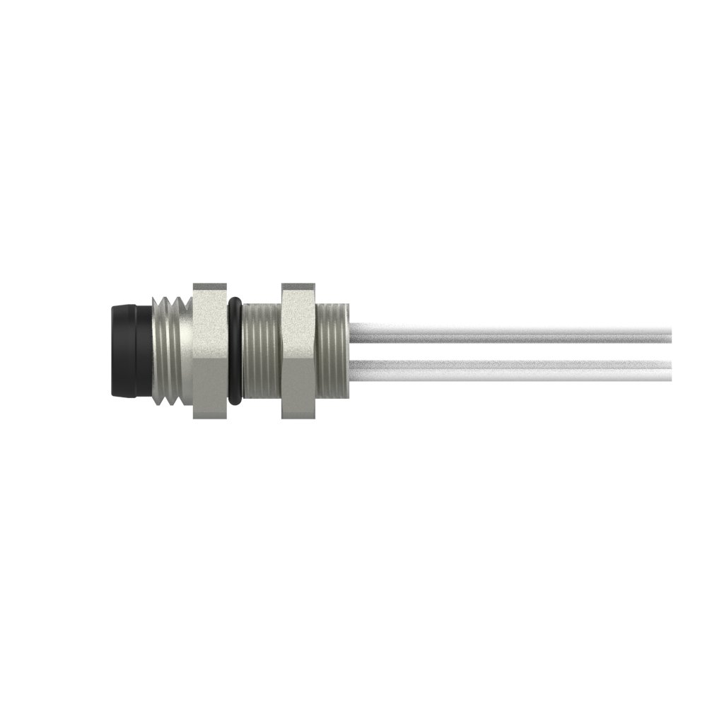 MARVTECH Circular Connector Push Pull Silver IP67 Panel Mount Connector Female 4 Pin IEC