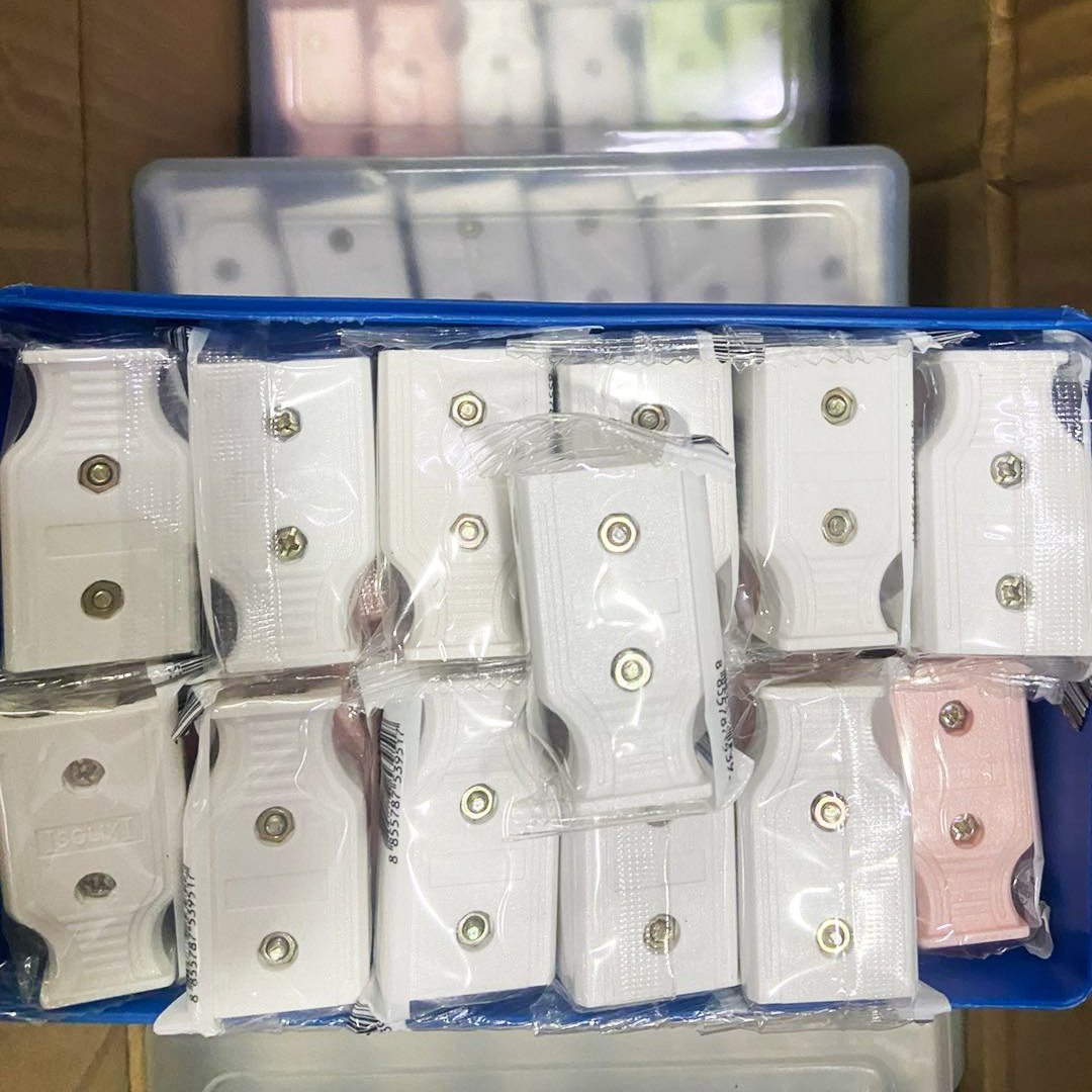 Thailand 2 pin plug male and female connector male female industrial plug socket 2 pin electrical flat top plug