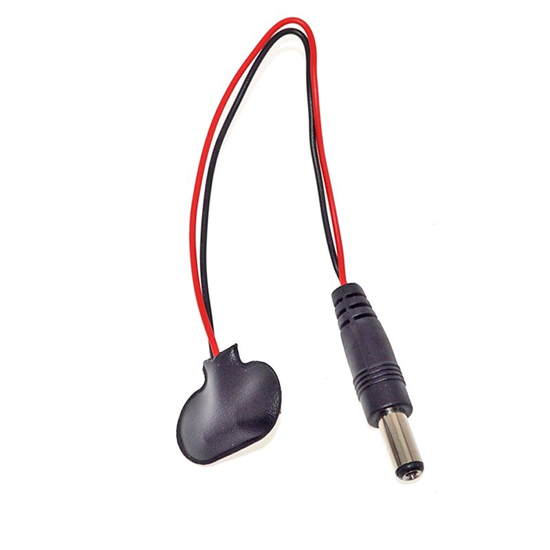 OEM/ODM Available T Type 9V Battery Snap Power Connector Cable with DC 2.1mm Plug