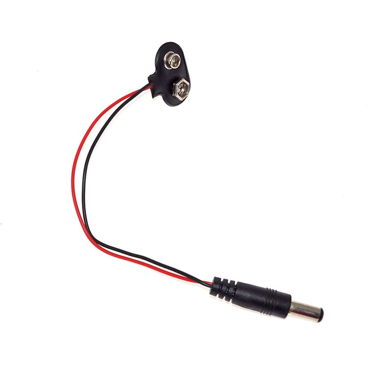 OEM/ODM Available T Type 9V Battery Snap Power Connector Cable with DC 2.1mm Plug