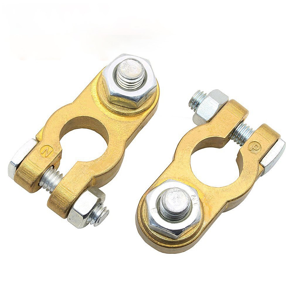 Pure Copper Screw Stud Battery Terminal Set Battery Terminal Connector Clamp