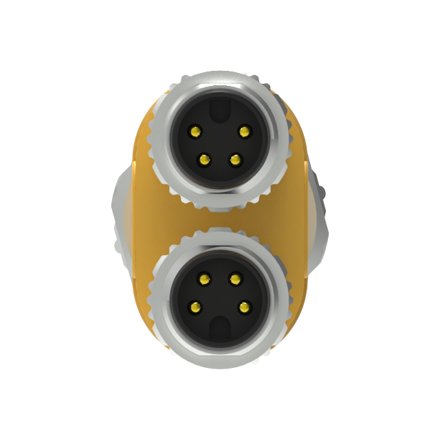 IP67 M12 M8 Y Splitter Waterproof Connector Manufacturer M12 M8 2-Branch Compact Splitters IP67 Male Female Waterproof