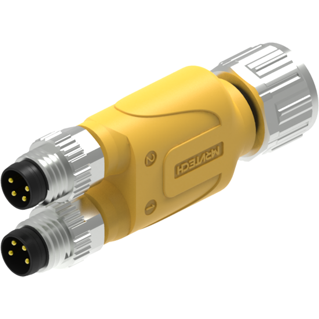 IP67 M12 M8 Y Splitter Waterproof Connector Manufacturer M12 M8 2-Branch Compact Splitters IP67 Male Female Waterproof