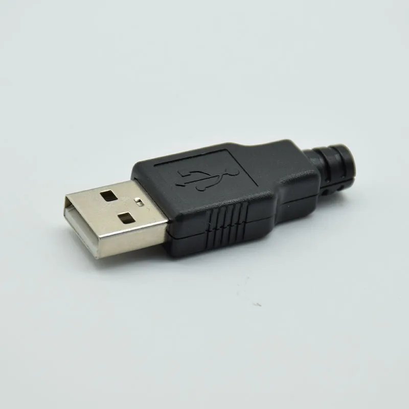IMC New Type A Male USB 4 Pin Plug Socket Connector With Black Plastic Cover diy