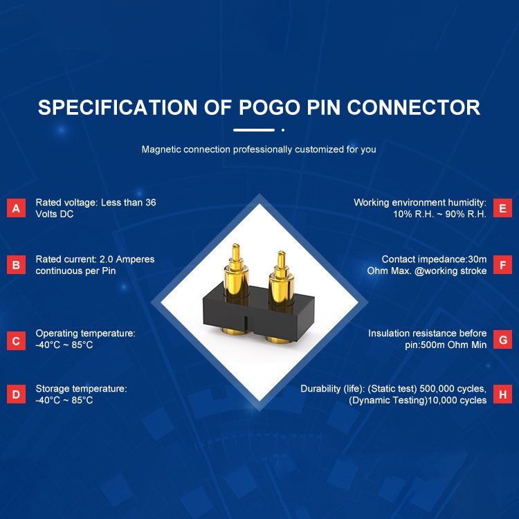 High Precision Custom Spring Loaded 3 4 5 6 7 8 9 10 12 pogo pin connector