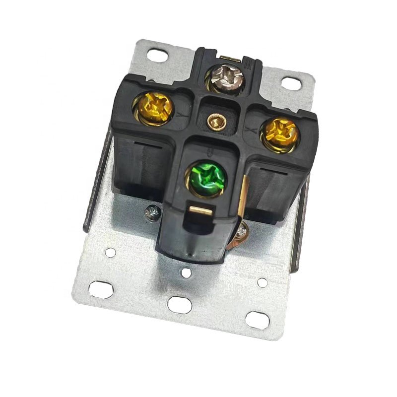 NEMA14-50R Us Socket Black Heavy Duty Grade Flush Mount Power Receptacle Connector Twist Lock Power Outlet Socket