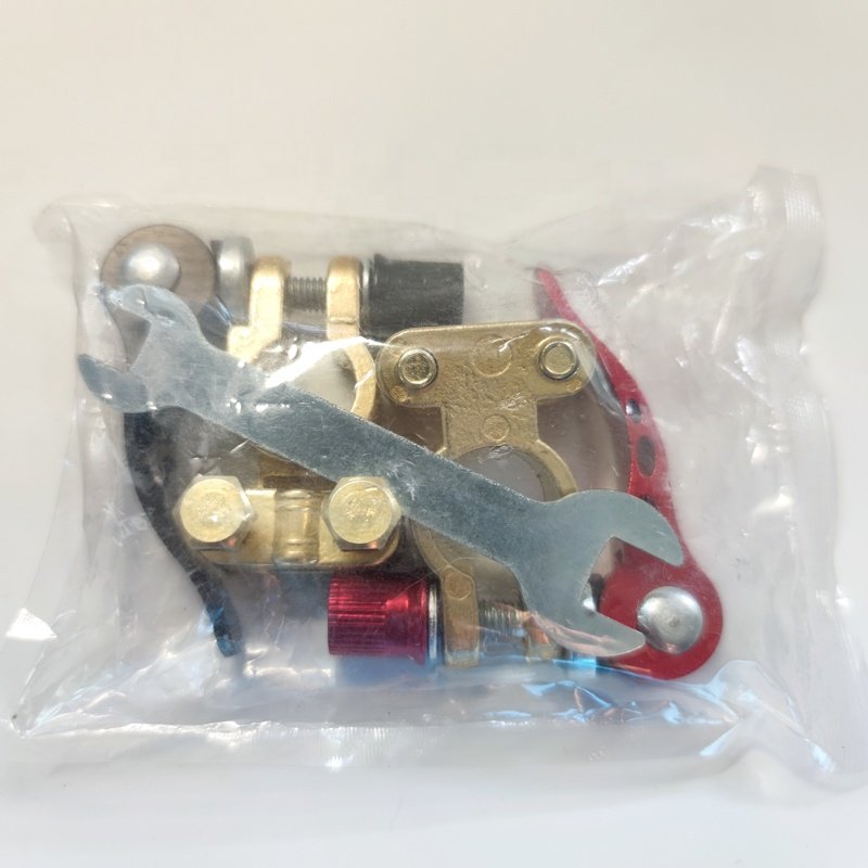 Gold color Brass connector clamp quick release / adjust disconnect multi link battery terminal