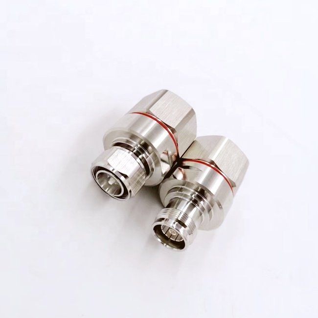 Low Less RF Coaxial 4.3-10 Female Screw Type Clamp Connector For 7/8 Coaxial Cable