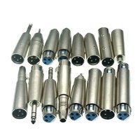 3 Pin Microphone Transform TRS Male to Female Adapter XLR Male to 1/4" 6.35mm Stereo Mic Connector Converter Plug