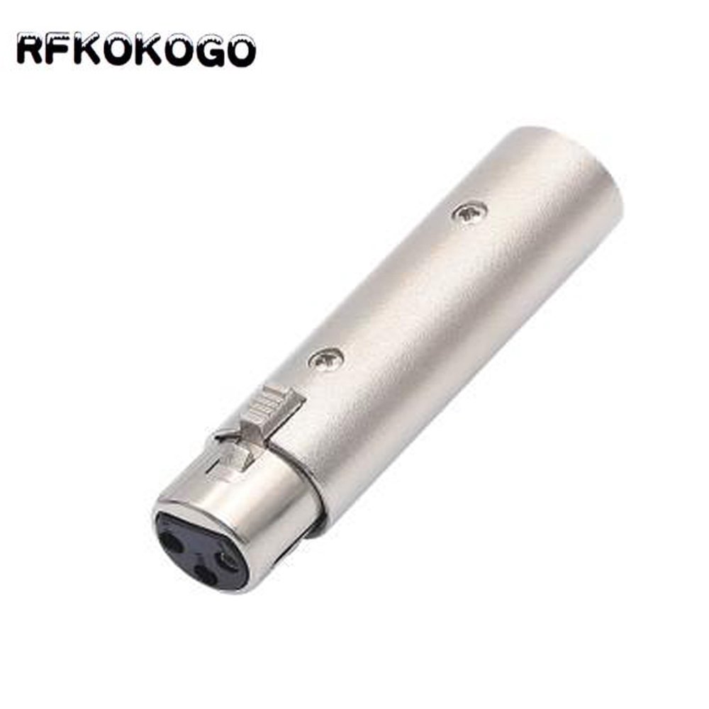 3 Pin Microphone Transform TRS Male to Female Adapter XLR Male to 1/4" 6.35mm Stereo Mic Connector Converter Plug