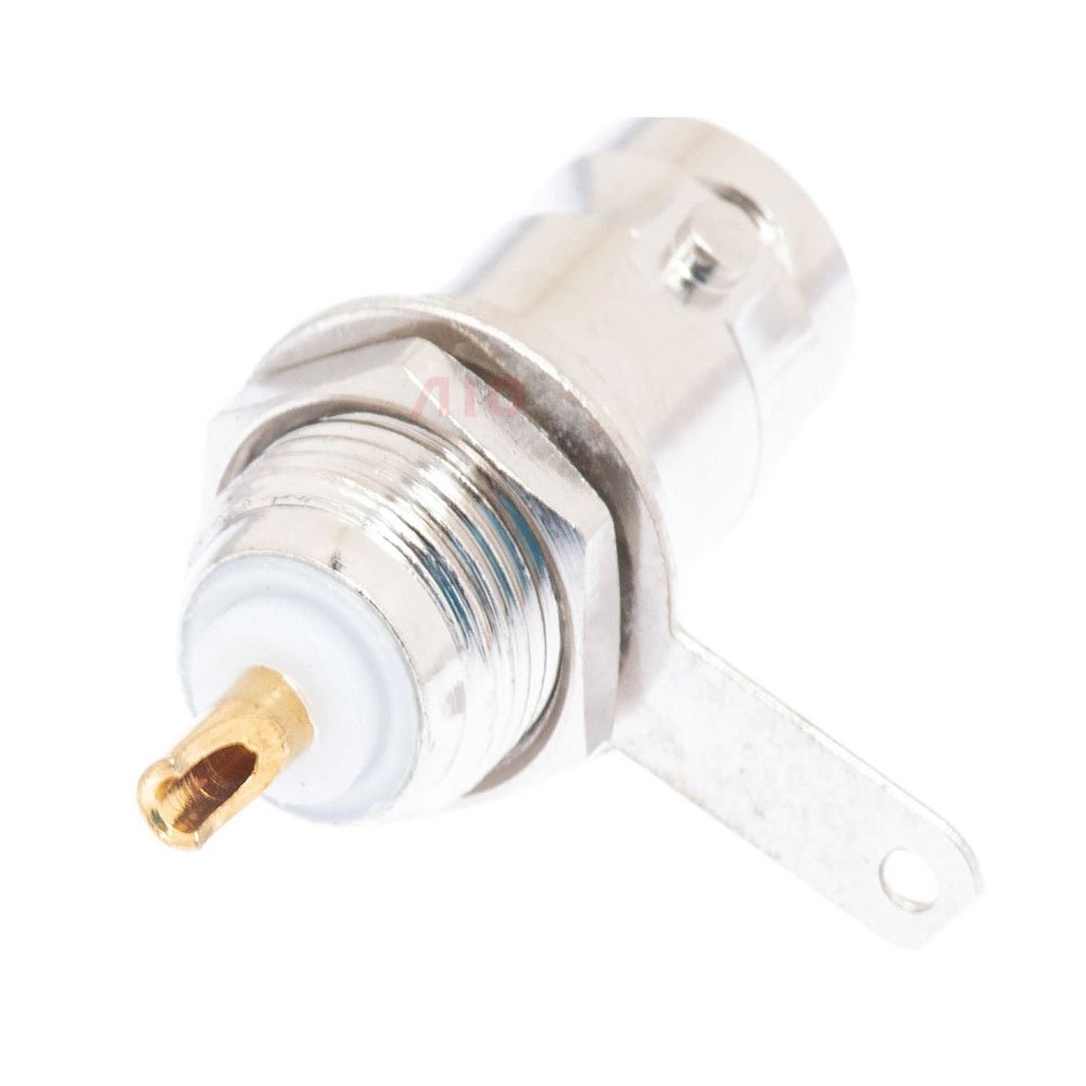 UG-1094/U Straight Receptacle Jack Solder Cup Panel Chassis Bulkhead Front Mount 50 Ohm BNC Female RF Coaxial Connector for 5G