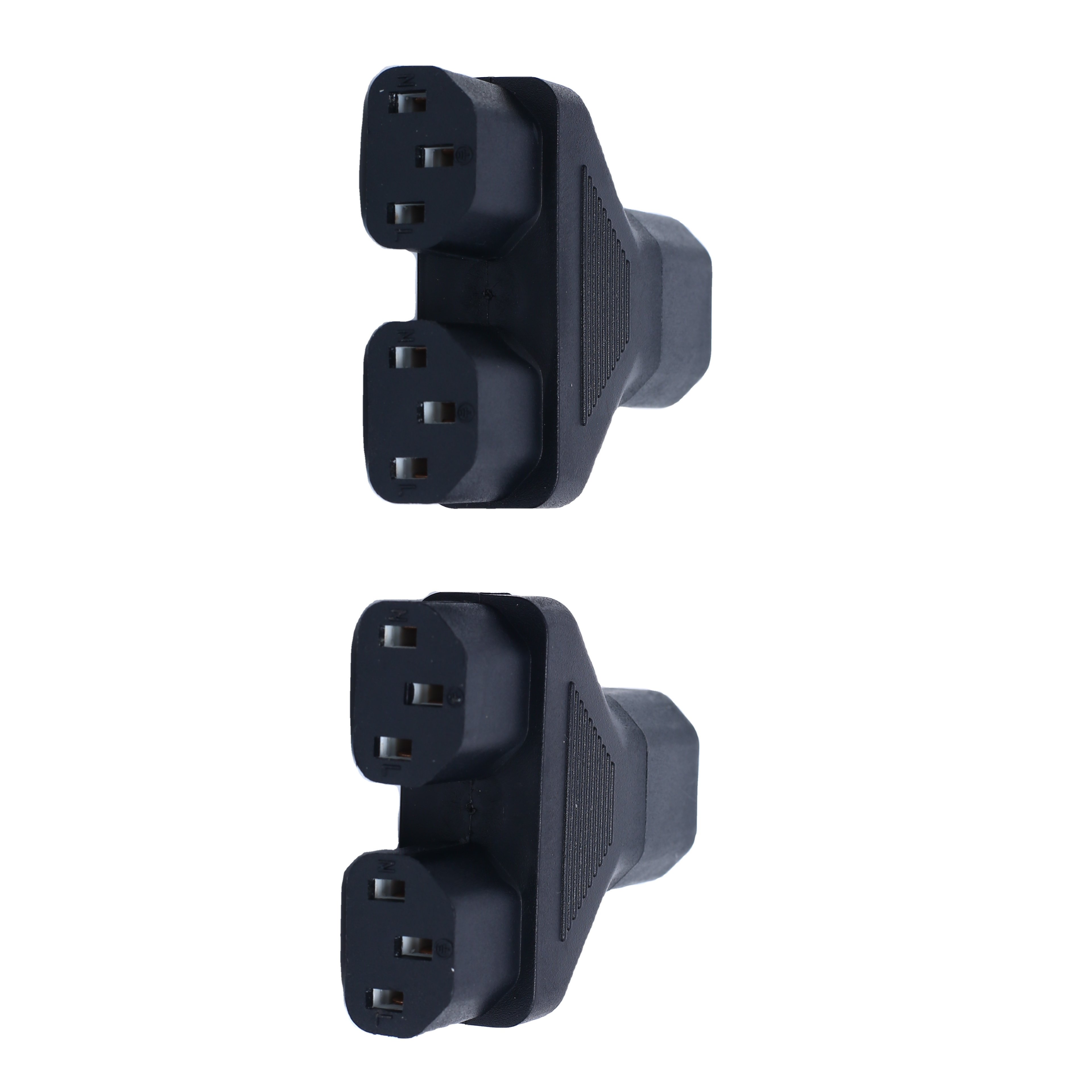 IEC320 IEC 320 C14 Male to Double C13 Female Y Type Splitter Extension Power Adapter adaptor connector