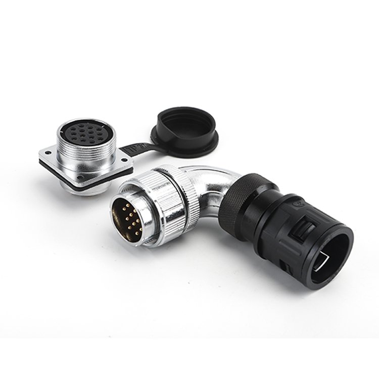 Industrial Parts Binder Circular Sensor Metal straight IP67 waterproof WS20 Cable Connector
