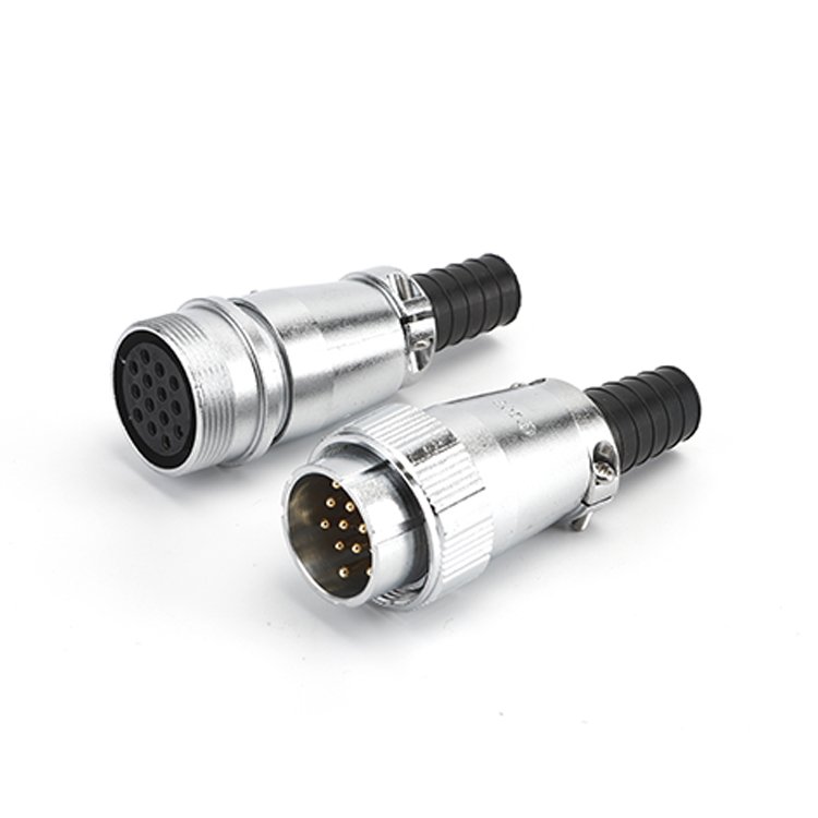 Industrial Parts Binder Circular Sensor Metal straight IP67 waterproof WS20 Cable Connector