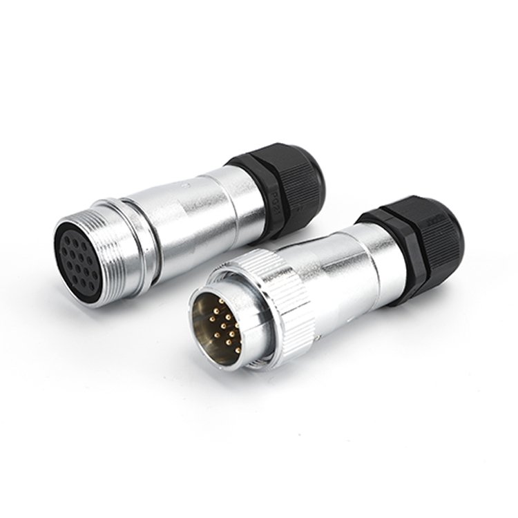 Industrial Parts Binder Circular Sensor Metal straight IP67 waterproof WS20 Cable Connector