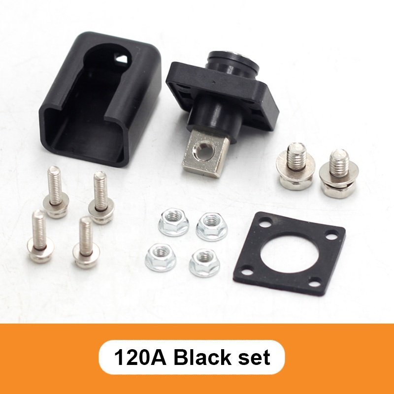 120a All Copper Terminals for Electric Vehicle Power Connector Through-Type Terminal Lithium Battery Electric Vehicle Connectors