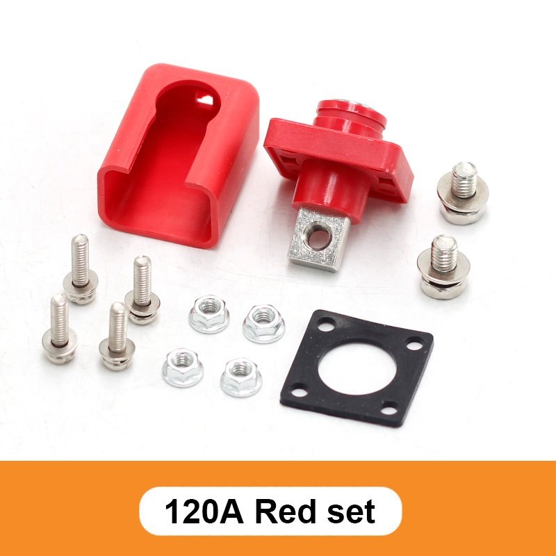 120a All Copper Terminals for Electric Vehicle Power Connector Through-Type Terminal Lithium Battery Electric Vehicle Connectors