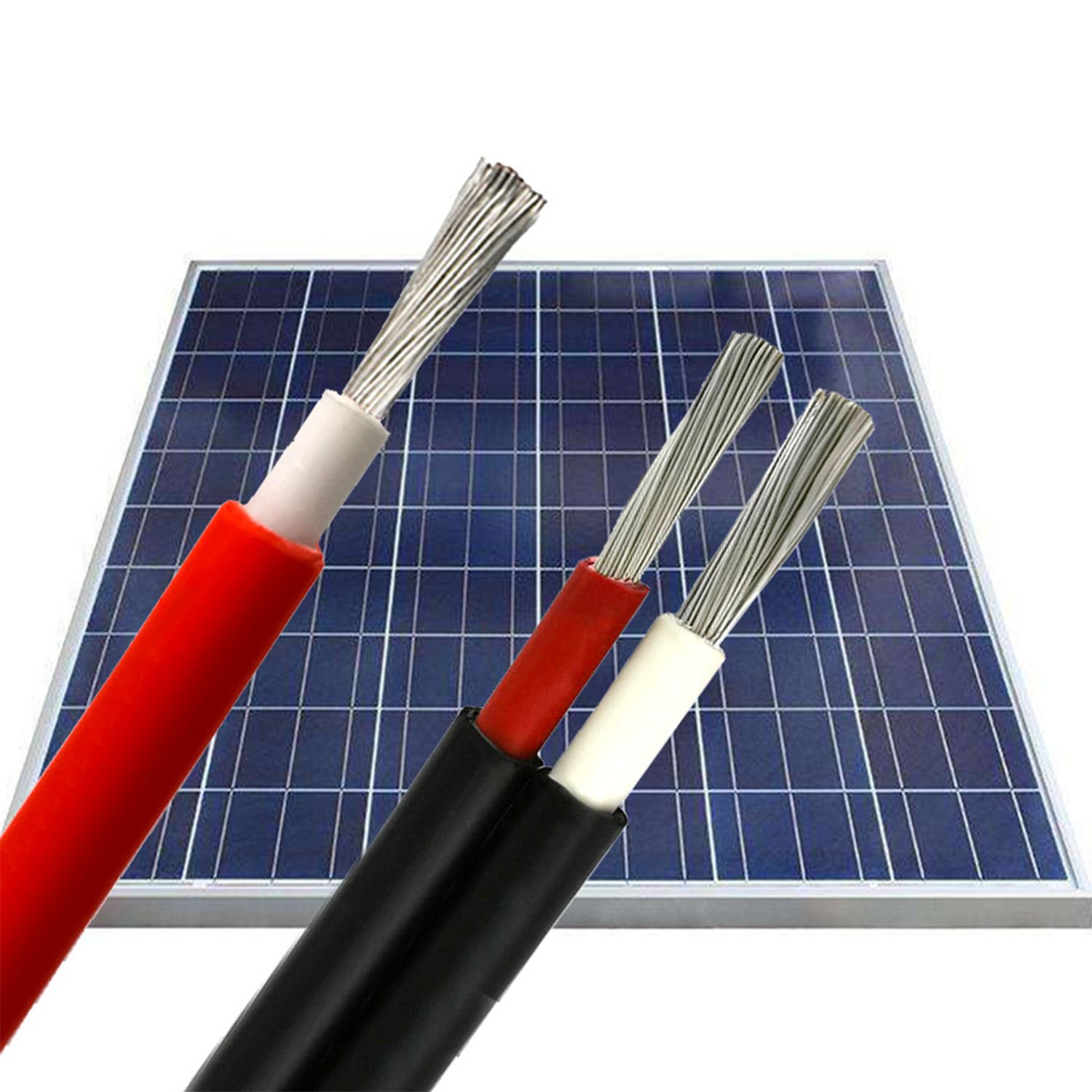 Solar cable PV1-F Solar Connector Cable Sunlight Resistant Single Core DC 4mm 6mm XLPE With TUV Standard