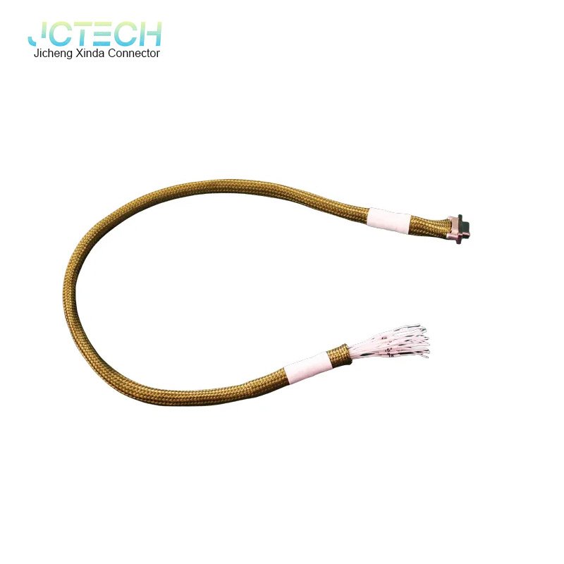 HJ30J-12TJNP105 6 Pin Rectangular Connector Male Female Custom Machine Cable 60 Core Heavy Duty Connector