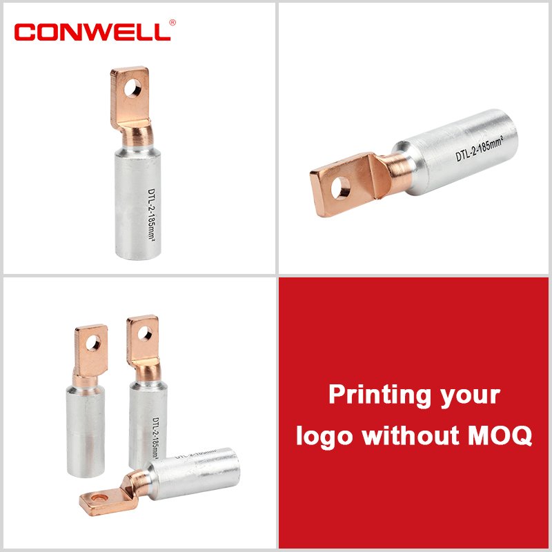 Bimetal cable lug DTL type copper and aluminum dtl terminal lug crimped connector