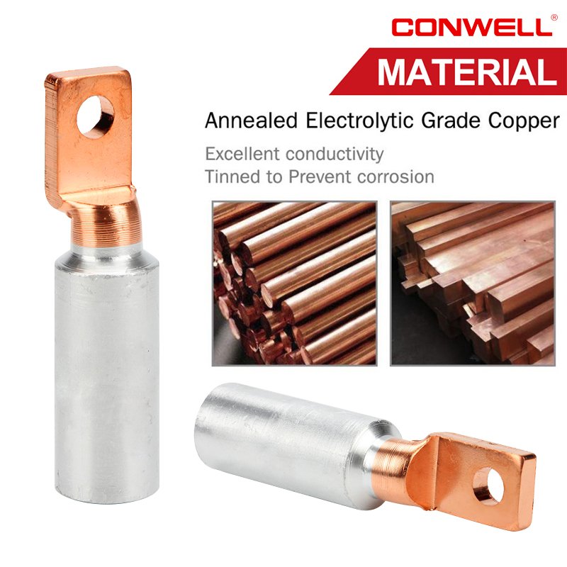Bimetal cable lug DTL type copper and aluminum dtl terminal lug crimped connector