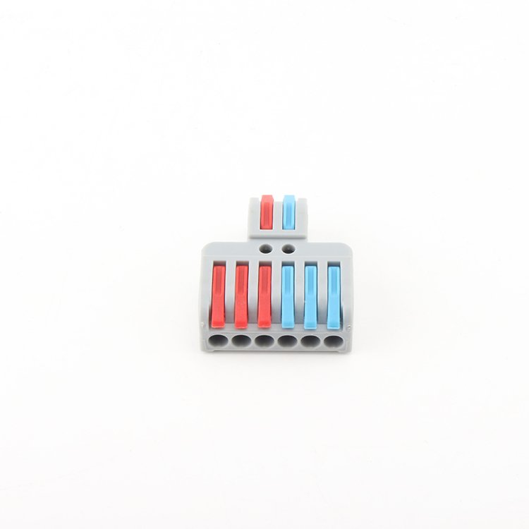 Plug-in connector 2-in 4-out quick connection terminal soft and hard wires are universal