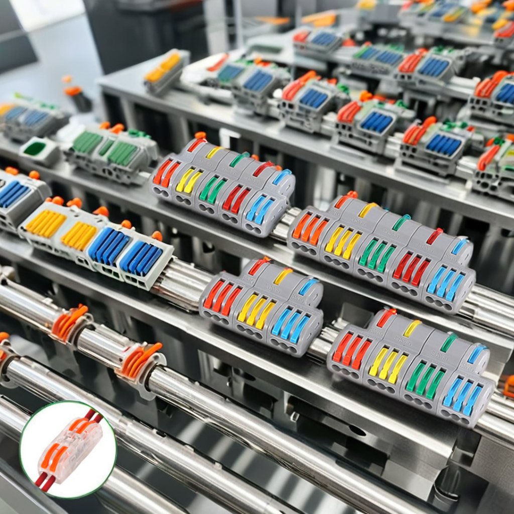 3 in 3 out Terminal Quick Connector Electric Universal Cable Connector Fast Compact Wire Connection Push In Wiring Terminal