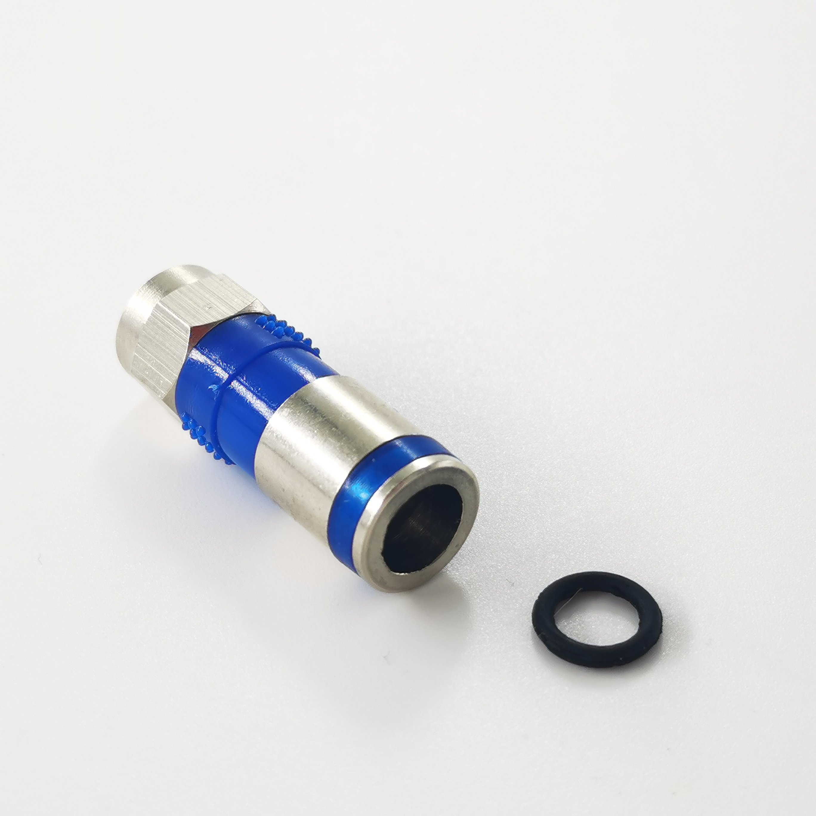 Antenna wire electrical waterproof CATV Rf coaxial 75ohm F type compression connector for RG6 cable