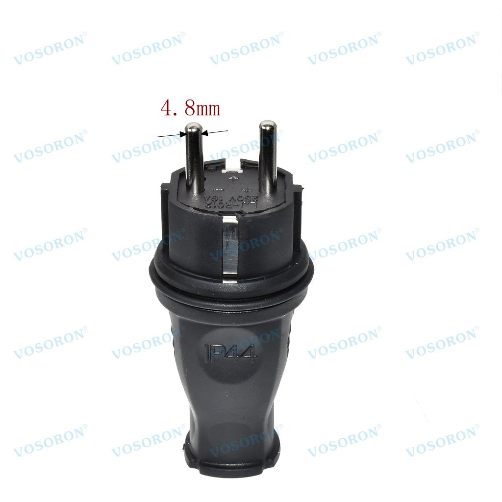 European Rubber Industrial Male & Female Plug Socket 16A 220V-250V 2P+E IP44 Waterproof Electric Power Connector