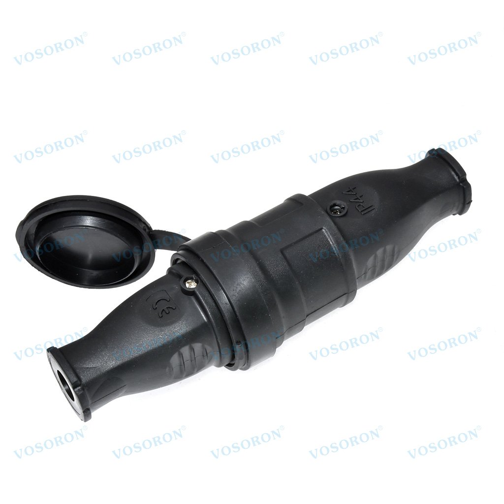 European Rubber Industrial Male & Female Plug Socket 16A 220V-250V 2P+E IP44 Waterproof Electric Power Connector
