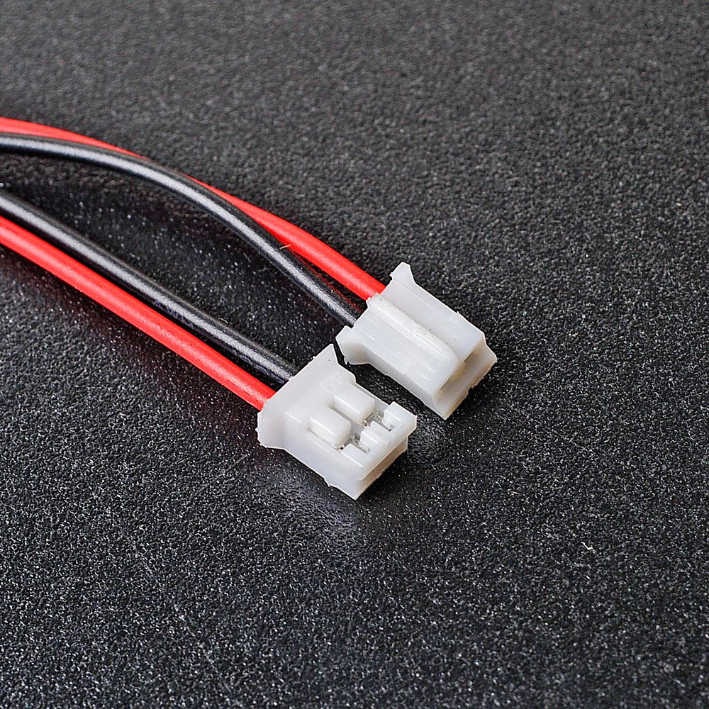 JST PH2.0-2P 2.0mm Pitch 2Pin Side Entry Connector With 10cm Wires Cables