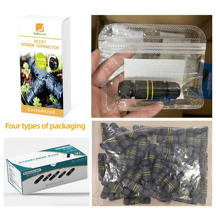 Quick Connect Electrical Cable Outdoor LED Lighting T Type Quick Waterproof Connector
