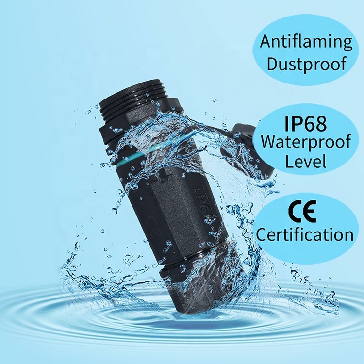 IP68 RJ45 Cat6 Waterproof Connector Outdoor RJ 45 Female Network Cable Adapter Panel Mount Ethernet Shielded