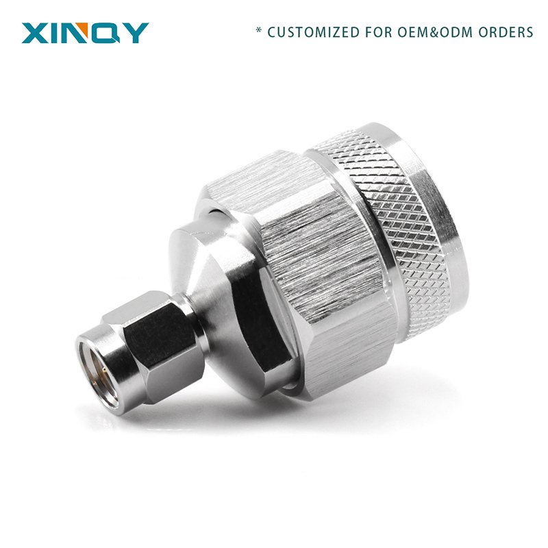 XINQY N To SMA Coaxial Adapter Connection N-SMA-JJ Jack 18GHz N-Male to SMA-Male RF Adaptor DC-18GHz 50Ohm Coaxial Test Adapter