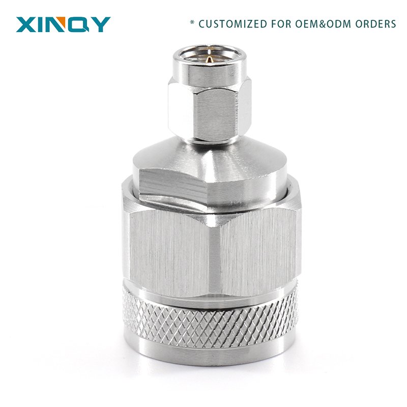 XINQY N To SMA Coaxial Adapter Connection N-SMA-JJ Jack 18GHz N-Male to SMA-Male RF Adaptor DC-18GHz 50Ohm Coaxial Test Adapter