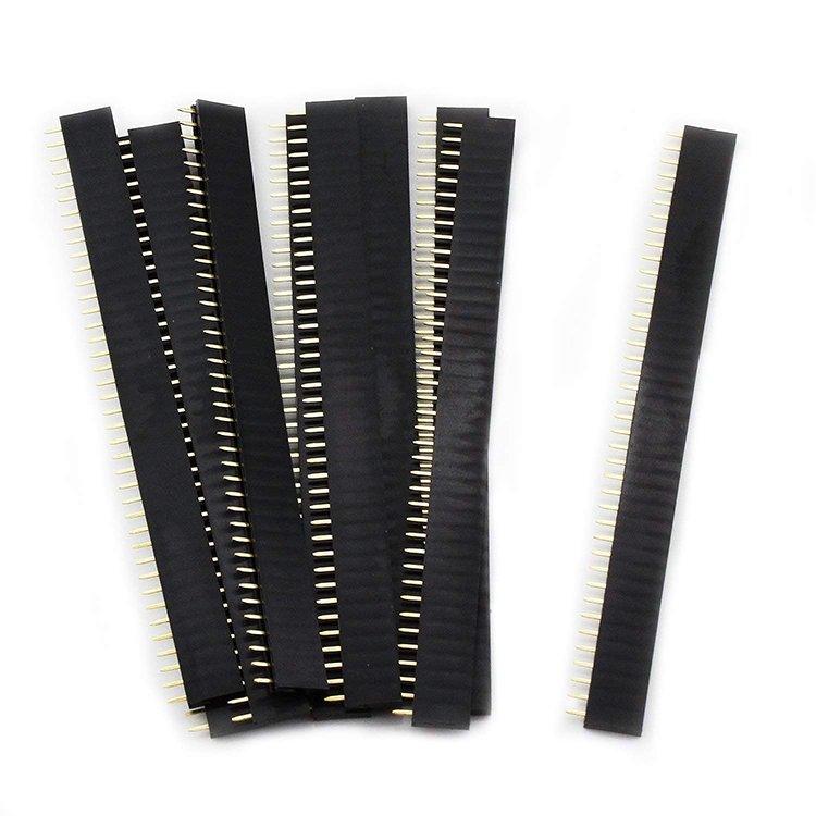Straight Single Row 2.54mm Female 40 Pin Header for PCB Board Arduino connector