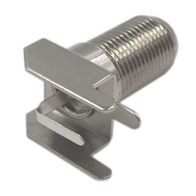 factory direct PCB Mount RF coaxial female F type connector