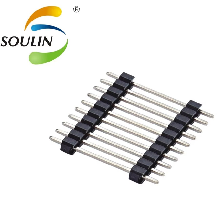 Soulin Popular 2.54MM Interval Dual Core Dual Plastic H2.5 2*5Pin Male Pcb Connector Jack Pin Header