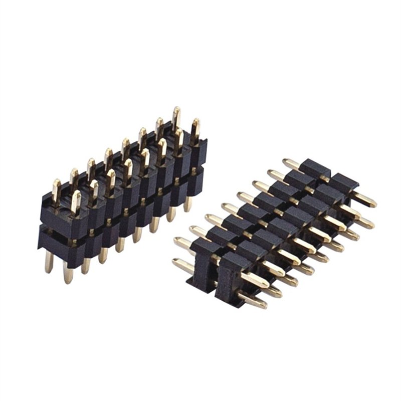 Soulin Popular 2.54MM Interval Dual Core Dual Plastic H2.5 2*5Pin Male Pcb Connector Jack Pin Header