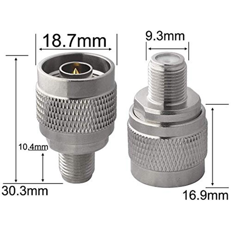 N Male to F Female RF Coaxial Adapter F Type Jack to n MALE Plug Convertor RF Coax Straight Connector