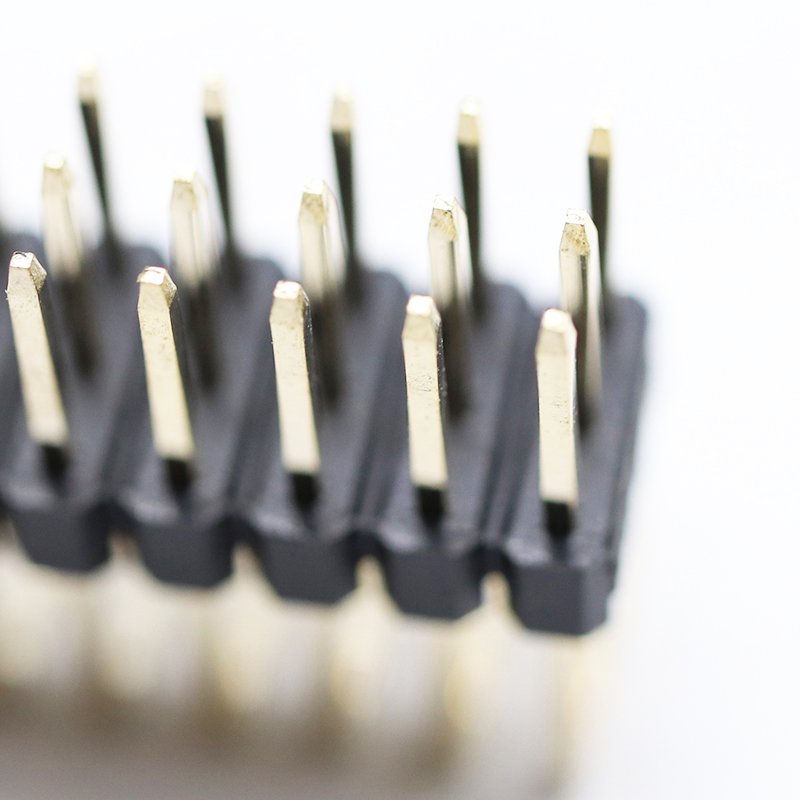 standard 2.54mm spacing Height 2.5mm Triple Row Male Header Right angle pin header Triple row right angle connector