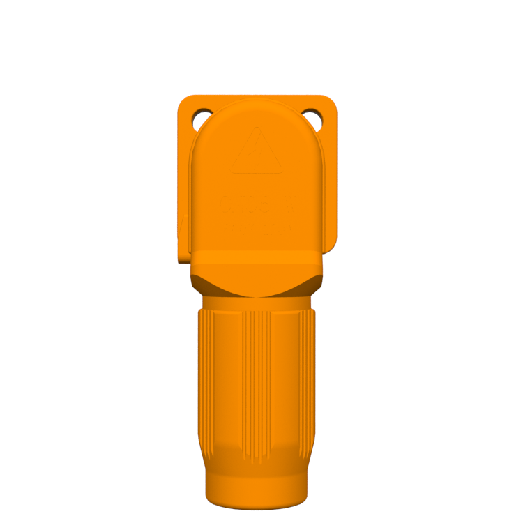 Insulated Plastic 8mm Contact Negative Pole Plug Socket 150A 200A High Current Battery Energy Storage Power Cable Connector