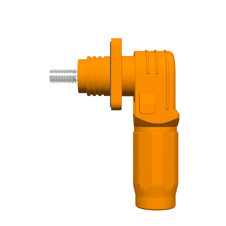 Insulated Plastic 8mm Contact Negative Pole Plug Socket 150A 200A High Current Battery Energy Storage Power Cable Connector