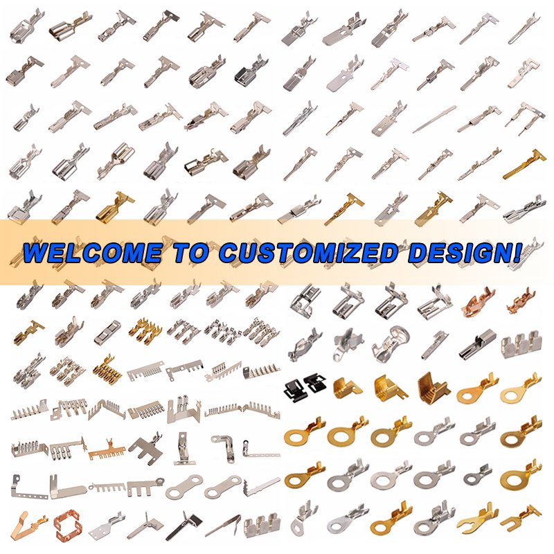 QWT High Quality U-shape U Type Car Wiring Harness Connectors Copper Brass Crimp Joint Terminals for 6-10mm2 cable