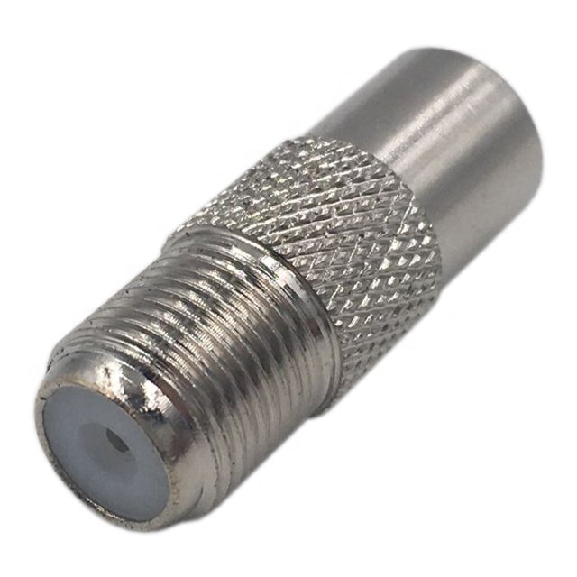straight type F female to PAL TV male connector