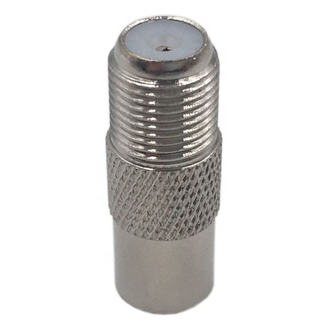 straight type F female to PAL TV male connector