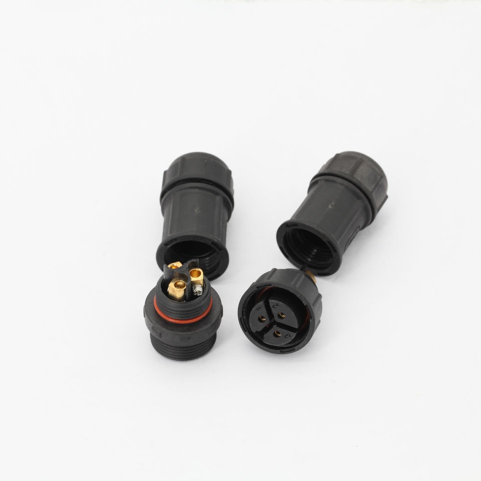 IP67/68 M21 300V 20A Intelligent LED Wire Waterproof Power Supply Quick Cable Connector Waterproof Connector Outdoor Cabl